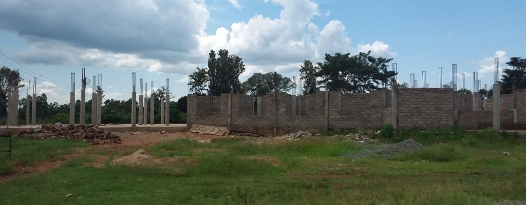 THE NEW ADMINSTRATION BLOCK  IS UNDER CONSTRUCTION AT THE DISRICT HEADQUARTERS